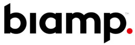 Biamp Logo Black Red 266x90